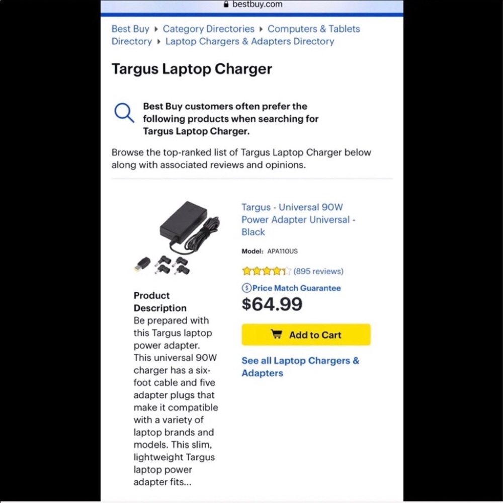 Targus Universal 90W Power Adapter - Picture 6 of 6